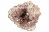 Sparkly, Pink Amethyst Geode Half - Argentina #235166-1